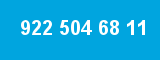 922 504 68 11 922 504 68 11